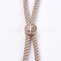 Nylon Twisted Cord Bracelet Making&nbsp;MAK-F018-06RG-RS