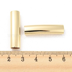 真鍮チューブビーズ  長持ちメッキ  鉛フリー＆カドミウムフリー  コラム  ゴールドカラー  30x7x5.5mm  穴：4x6.5mm&nbsp;KK-H452-36G