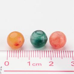 Two Tone Natural White Jade Beads&nbsp;X-G-R165-8mm-M1