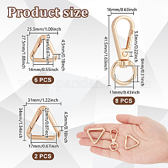 8Pcs Zinc Alloy Swivel Clasps&nbsp;FIND-GA0005-37KCG