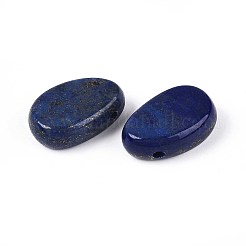 天然石ラピスラズリペンダント  ティアドロップチャーム  29.5~30.5x19.5~20.5x8~11mm  穴：2~3mm&nbsp;G-N349-08D