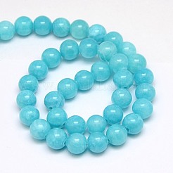 Natural Yellow Jade Beads Strands&nbsp;G-G598-10mm-YXS-28