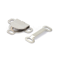 （訳あり商品：黄ばみ）  真鍮製マンテル  銀  トグル：13x16.5x3mm  穴：3x2mm  バー：18x6x2mm  穴：4x2mm&nbsp;KK-XCP0001-34S