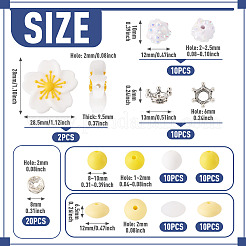 42Pcs 5 Styles Silicone Beads&nbsp;DIY-TA0016-09A