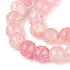 Baking Paint Crackle Glass Beads Strands&nbsp;GLAA-Q106-03A-22