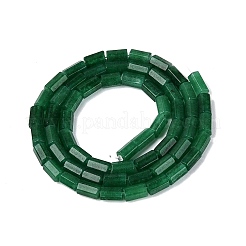 天然の天然翡翠ビーズ連売りを染めた  六角柱  グリーン  5~7.5x3.5~4.5mm  穴：0.6~0.8mm  約57~64個/連  14.76~15.55インチ（37.5~39.5cm）&nbsp;GG-N002-01A-20