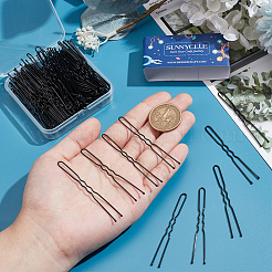 100Pcs Hair Accessories Iron Hair Forks Findings&nbsp;OHAR-SC0001-08