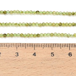 天然石ペリドットビーズ連売り  スムーズなラウンド  2mm  穴：0.5mm  約176~179個/連  15~15.47''（38.1~39.3センチメートル）&nbsp;G-A322-A07-2mm