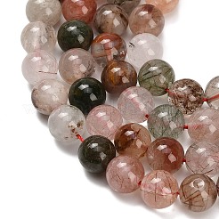 Natural Multi-Color Rutilated Quartz Beads Strands&nbsp;G-G300-A03-8mm
