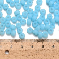 トーホー 3/0ラウンドビーズ  日本製シードビーズ  （143f）セイロンフロストアクア  5.5mm  穴：1.9mm  約300個/50g&nbsp;SEED-XTR03-0143F