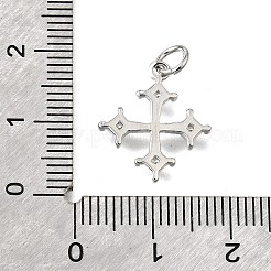 Brass Micro Pave Cubic Zirconia Pendants&nbsp;KK-V007-16P