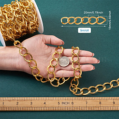 Aluminium Twisted Chains Curb Chains&nbsp;CHA-TA0001-05G