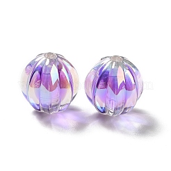 Two Tone UV Plating Rainbow Iridescent Acrylic Beads&nbsp;TACR-D010-05C