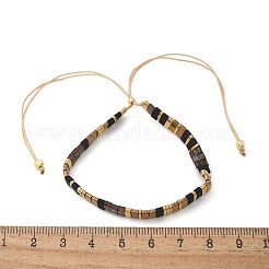 Vintage Ethnic Style Adjustable Glass Tila Beaded Handmade Slider Bracelets for Women&nbsp;ZN9527-12