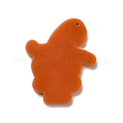 ハロウィンプリントアクリルパーツ  スカル  37x28x2mm  穴：1.5mm&nbsp;SACR-P020-B04