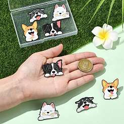 8Pcs 4 Styles Pet Dog Enamel Pins&nbsp;JEWB-CJ0002-97