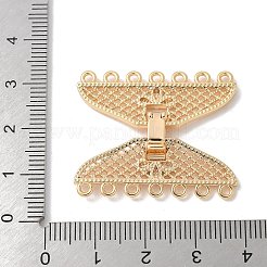 真鍮製スナップクラスプ  カドミウムフリー＆ニッケルフリー＆鉛フリー  18KGP本金メッキ  28x33.5x4mm  穴：1.5mm&nbsp;KK-U052-26G