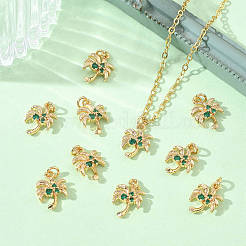 SHEGRACE Brass Cubic Zirconia Pendants&nbsp;XGRQ3K727-554G