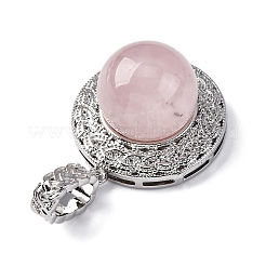 Natural Rose Quartz Pendants&nbsp;G-K339-04P-05