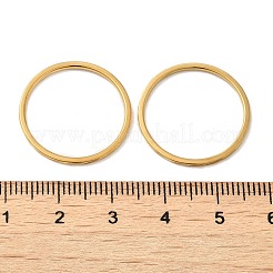 Ion Plating(IP) 304 Stainless Steel Plain Band Rings&nbsp;RJEW-I101-01D-G