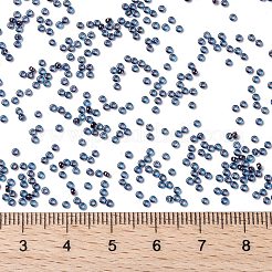 MIYUKIラウンドロカイユビーズ  日本製シードビーズ  15/0  （rr358)ルビー裏地のカプリブルーの光沢  1.5mm  穴：0.7mm  約250000個/ポンド&nbsp;SEED-G009-RR0358