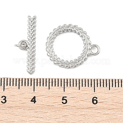 シェグレース真鍮マンテル  リング  カドミウムフリー＆ニッケルフリー＆鉛フリー  プラチナメッキ  24~25mm  穴：1.2mm&nbsp;XGR0124P-135P