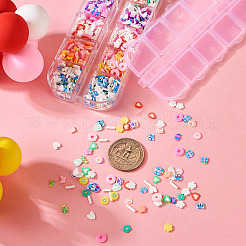 30G 6 Colors Handmade Polymer Clay Cabochons&nbsp;CLAY-TA0001-17
