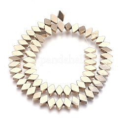 Electroplate Non-magnetic Synthetic Hematite Bead Strands&nbsp;G-I208-18-L