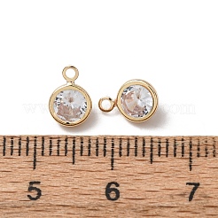 Brass Glass Pendants&nbsp;KK-C253-03G