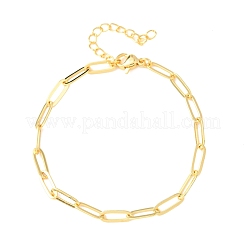 Brass Paperclip Chains Bracelets for Women&nbsp;BJEW-C140-24G