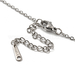 Planet & Heart Glass Pendant&nbsp;NJEW-R263-01P