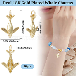 10Pcs Brass Pendants&nbsp;KK-BBC0011-50