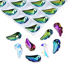 Pointed Back Glass Rhinestone Pendants&nbsp;EGLA-N006-035