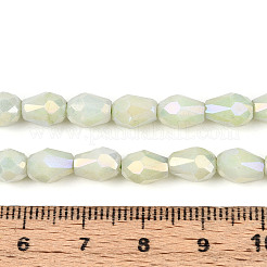 Anti-Tarnish Electroplate Glass Beads Strands&nbsp;X-GLAA-T025-13A-04