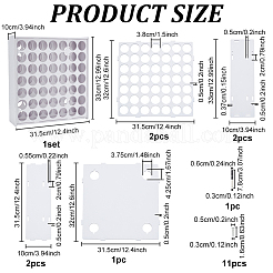 49-Hole Plastic Paint Organizer Stands&nbsp;AJEW-WH0083-72