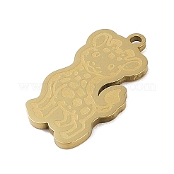 201 Stainless Steel Pendants&nbsp;STAS-C095-18G