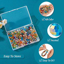 180Pcs 18 Colors Transparent Electroplate Glass Bead&nbsp;EGLA-TA0001-19