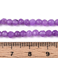 Dyed Natural White Jade Beads Strands&nbsp;G-T139-4mm-60-10