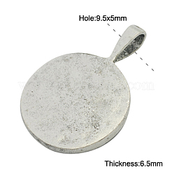 Alloy Pendant Cabochon Settings&nbsp;PALLOY-2419-AS-FF