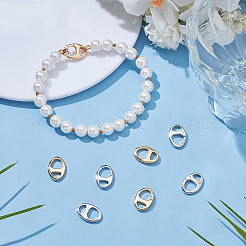 8Pcs 2 Colors Brass Spring Gate Rings&nbsp;FIND-WR0012-25