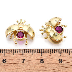 Brass Micro Pave Cubic Zirconia Charms&nbsp;KK-N265-20G