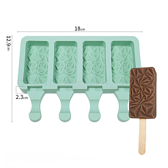 Food Grade DIY Rectangle Ice-cream Silicone Molds&nbsp;DIY-D062-06A