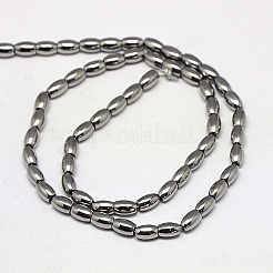 Electroplate Non-magnetic Synthetic Hematite Beads Strands&nbsp;G-J168-6x4mm-M