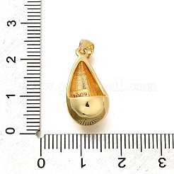 Rack Plating Brass Micro Pave Cubic Zirconia Pendants&nbsp;KK-L226-102G-F