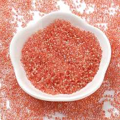 Transparent Inside Colours Glass Seed Beads&nbsp;SEED-H003-04G
