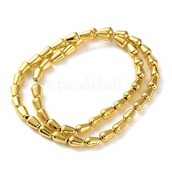 Electroplated Synthetic Non-magnetic Hematite Beads Strands&nbsp;G-Q1009-F01-6x8mm