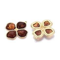 304 Stainless Steel and Resin Pendants&nbsp;STAS-T068-106B-G