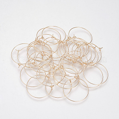 Brass Hoop Earrings&nbsp;X-KK-S327-10KC