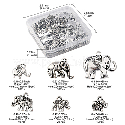 80Pcs Tibetan Style Alloy Pendants&nbsp;FIND-FS0003-65
