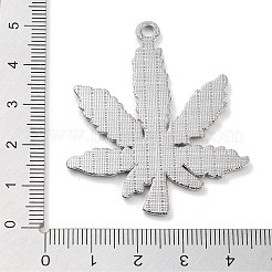 合金ペンダント  葉  プラチナ  48.5x41x2mm  穴：2.5mm&nbsp;PALLOY-S031-13B
